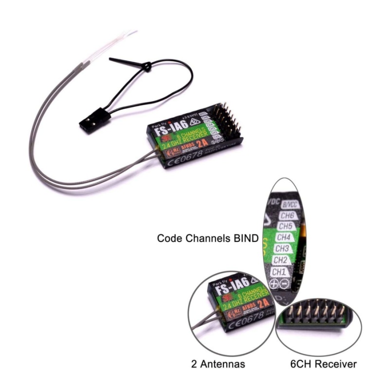 Fpv Drone Antenna - Receptor Flysky FS-IA6 6CH antena Dual