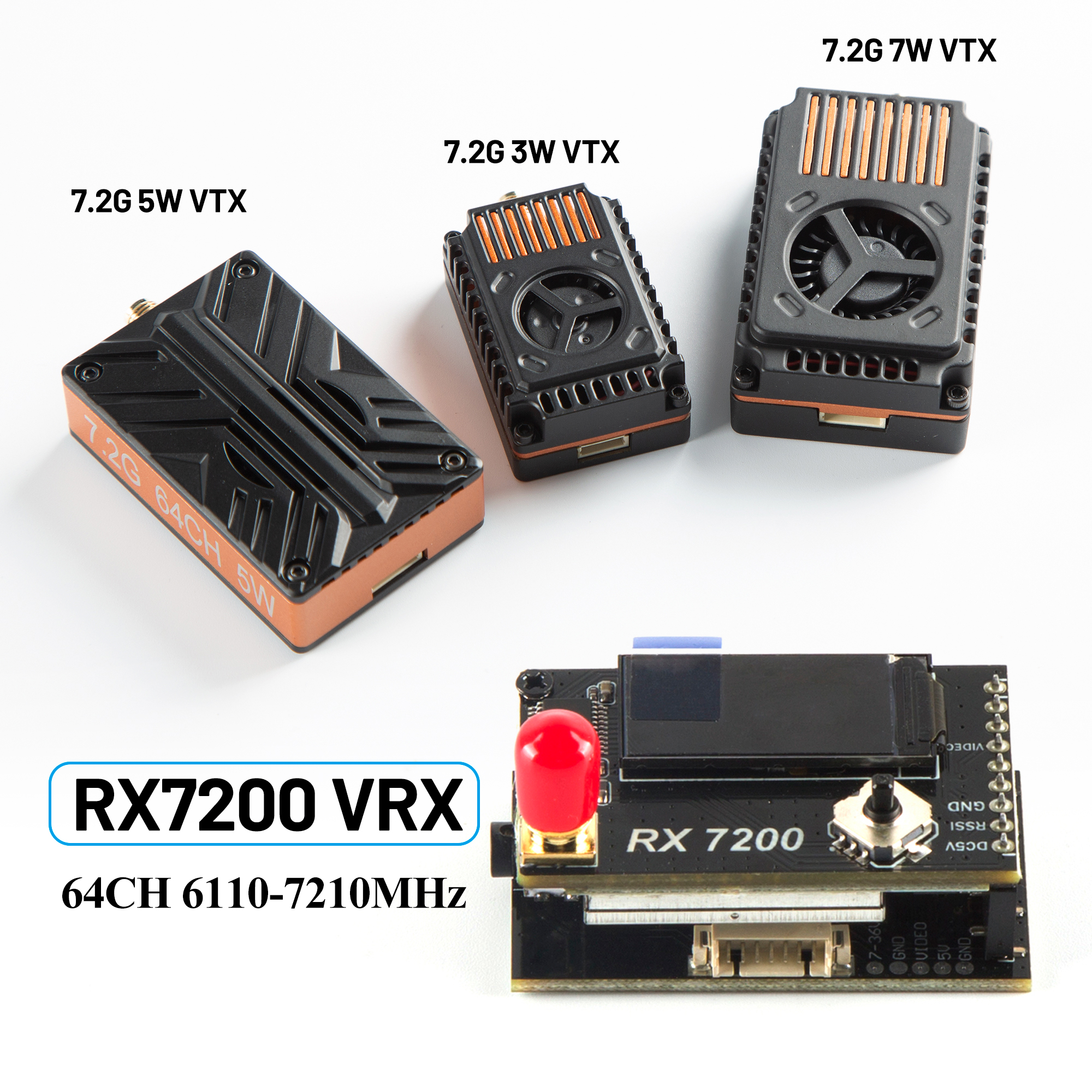 Fpv Drone Goggles - Módulo Receptor de Video 7.2G de