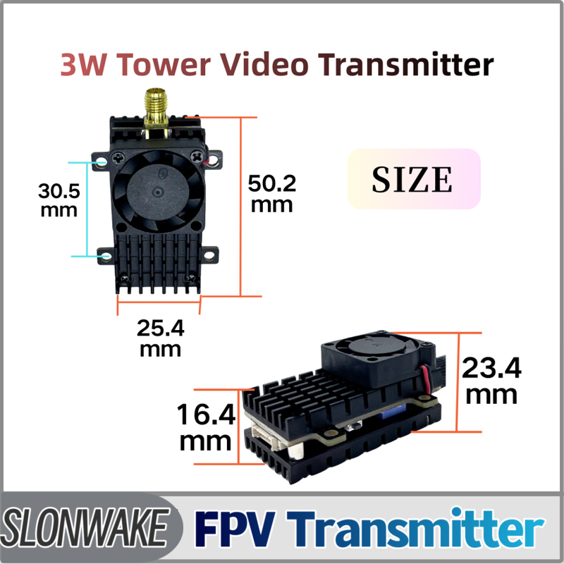 Fpv Drone Frame - SLONWAKE 5,8G 3000mW simulación VTX FPV