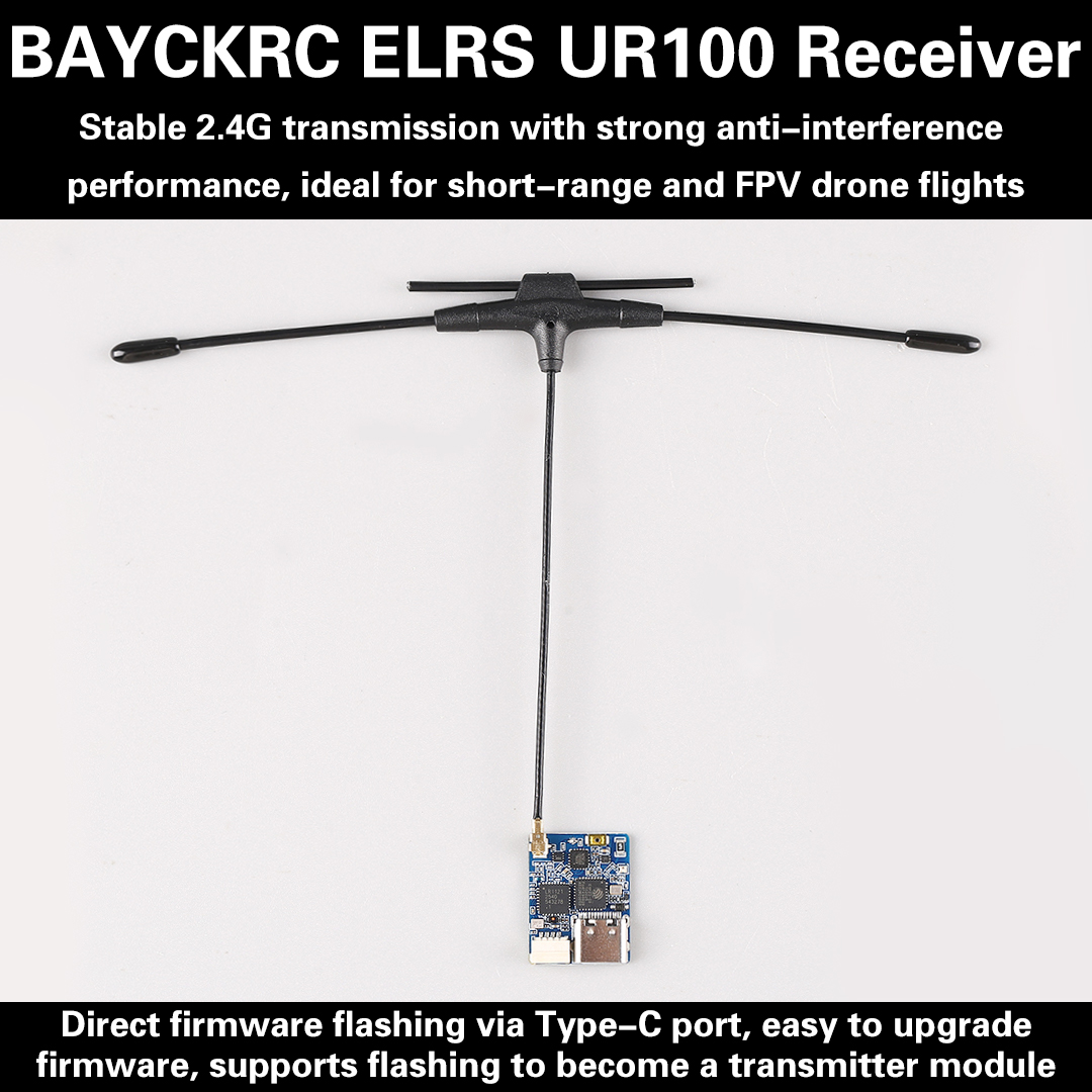 Fpv Drone Frame - Receptor BAYCKRC UR100 ExpressLRS de Doble