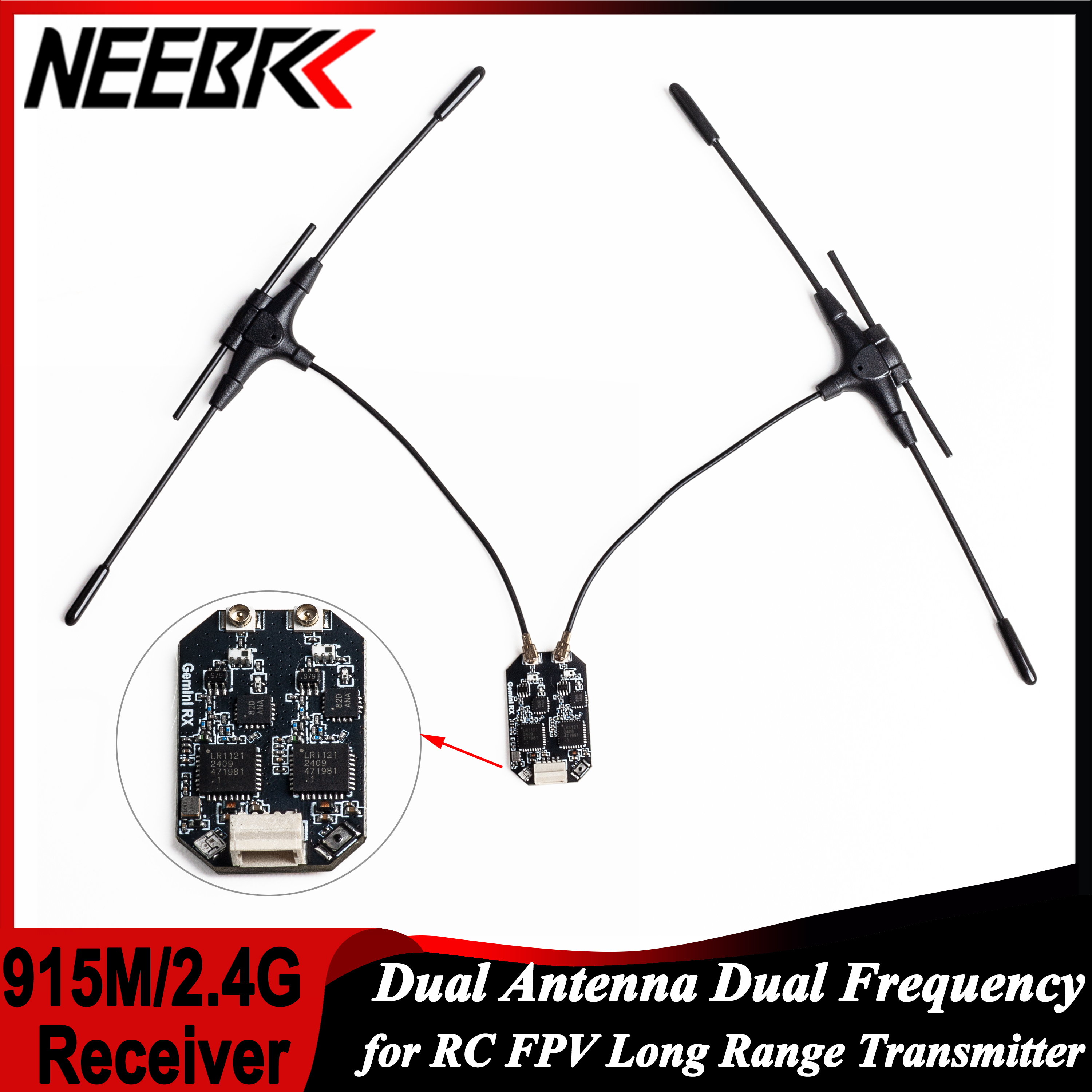 Fpv Drone Antenna - ELRS 915MHz/2,4 GHz Gemini antena Dual