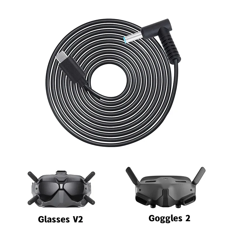 Fpv Drone Goggles - Cable de Carga Tipo-C para DJI