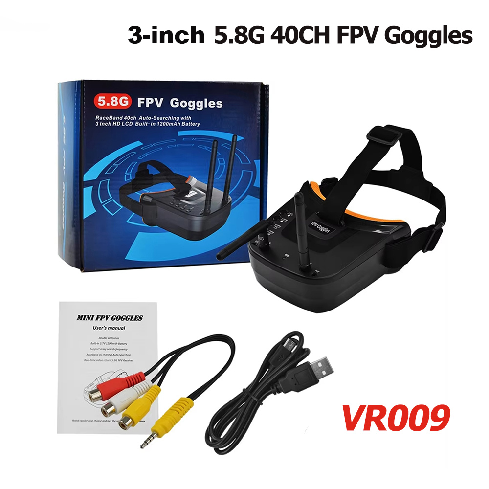 Fpv Drone Goggles - Gafas de vídeo VR009 FPV, pantalla