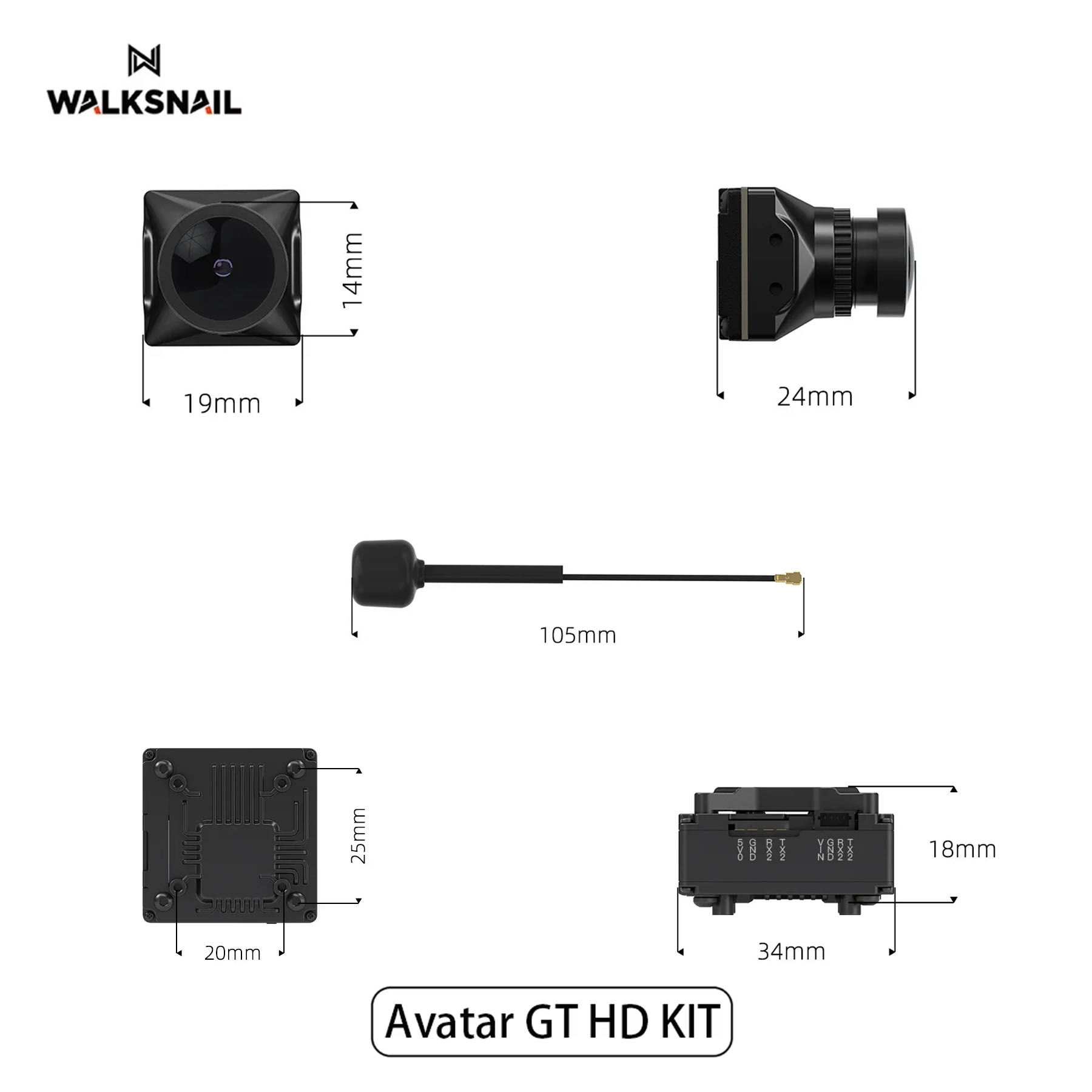 Walksnail Avatar GT HD KIT 2W  - Fpv Drone Kit reseña y precio