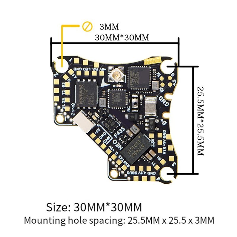 Controlador de vuelo FBIL-F435 - Fpv Drone Esc reseña y precio