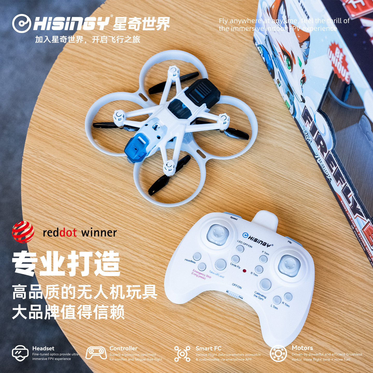 Hisingy Firefly-EX modelo prin - Fpv Drone Charger reseña y precio