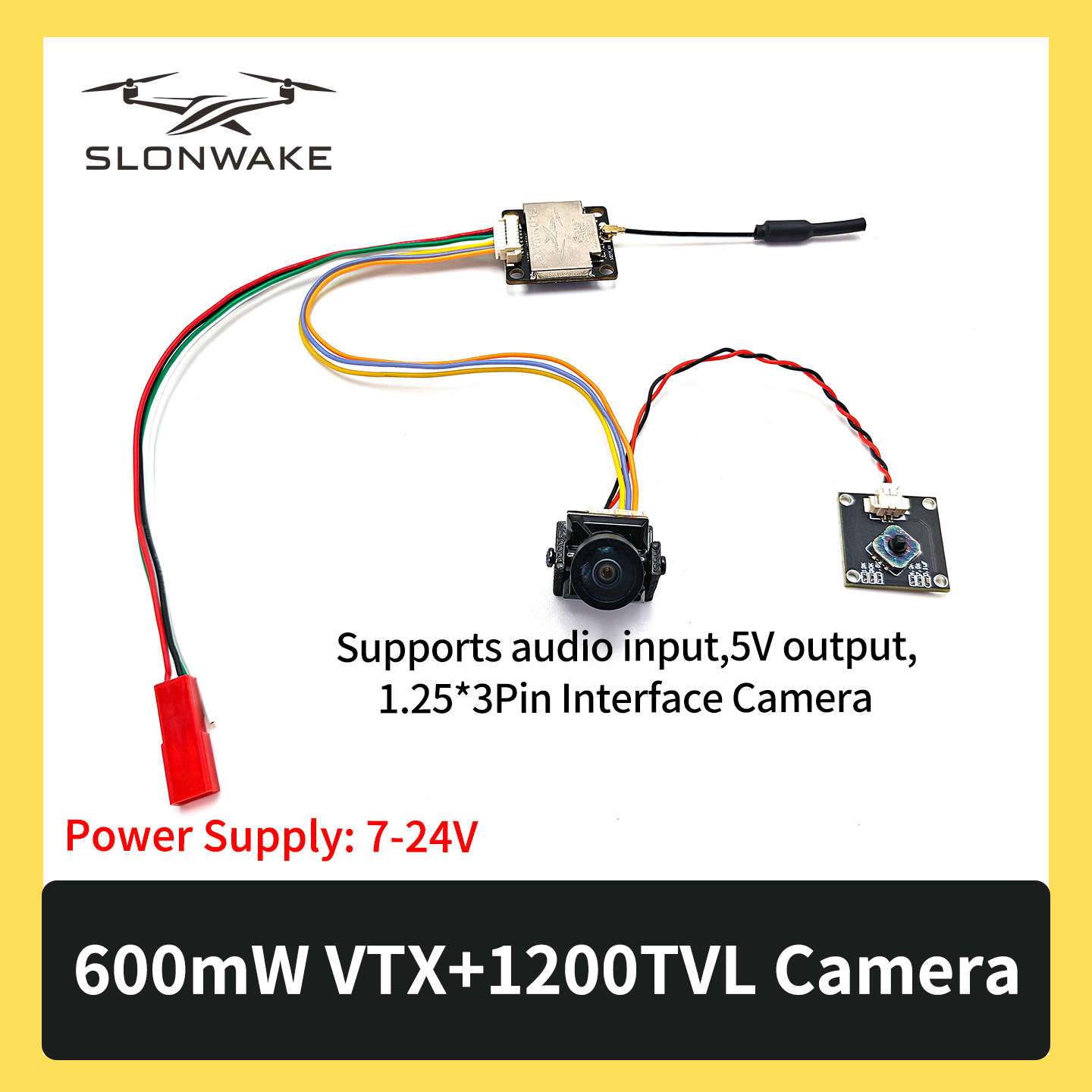 SLONWAKE 5.8G 600mW 7-24V FPV  - Fpv Drone Vtx reseña y precio