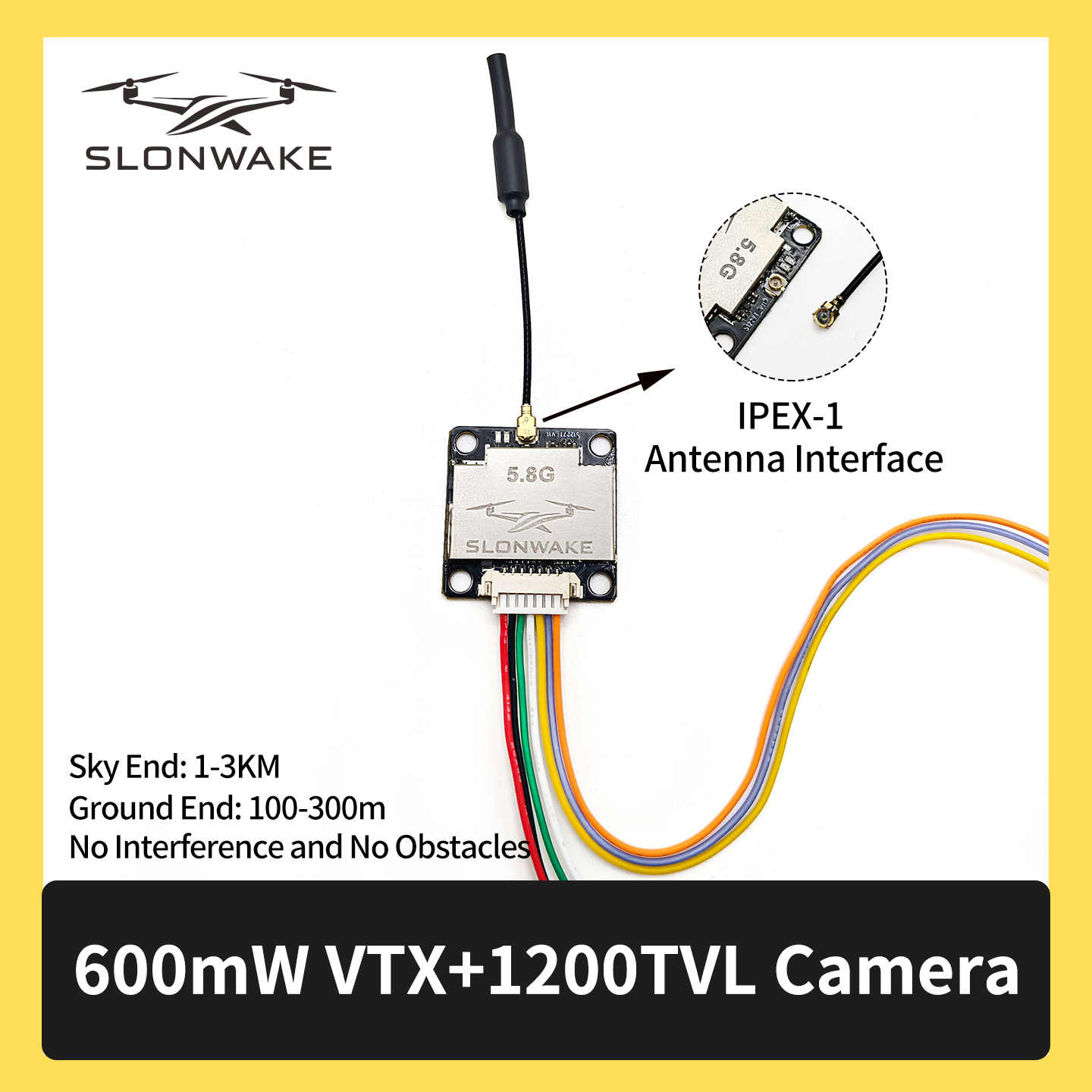 SLONWAKE 5.8G 600mW 7-24V FPV  - Fpv Drone Vtx reseña y precio