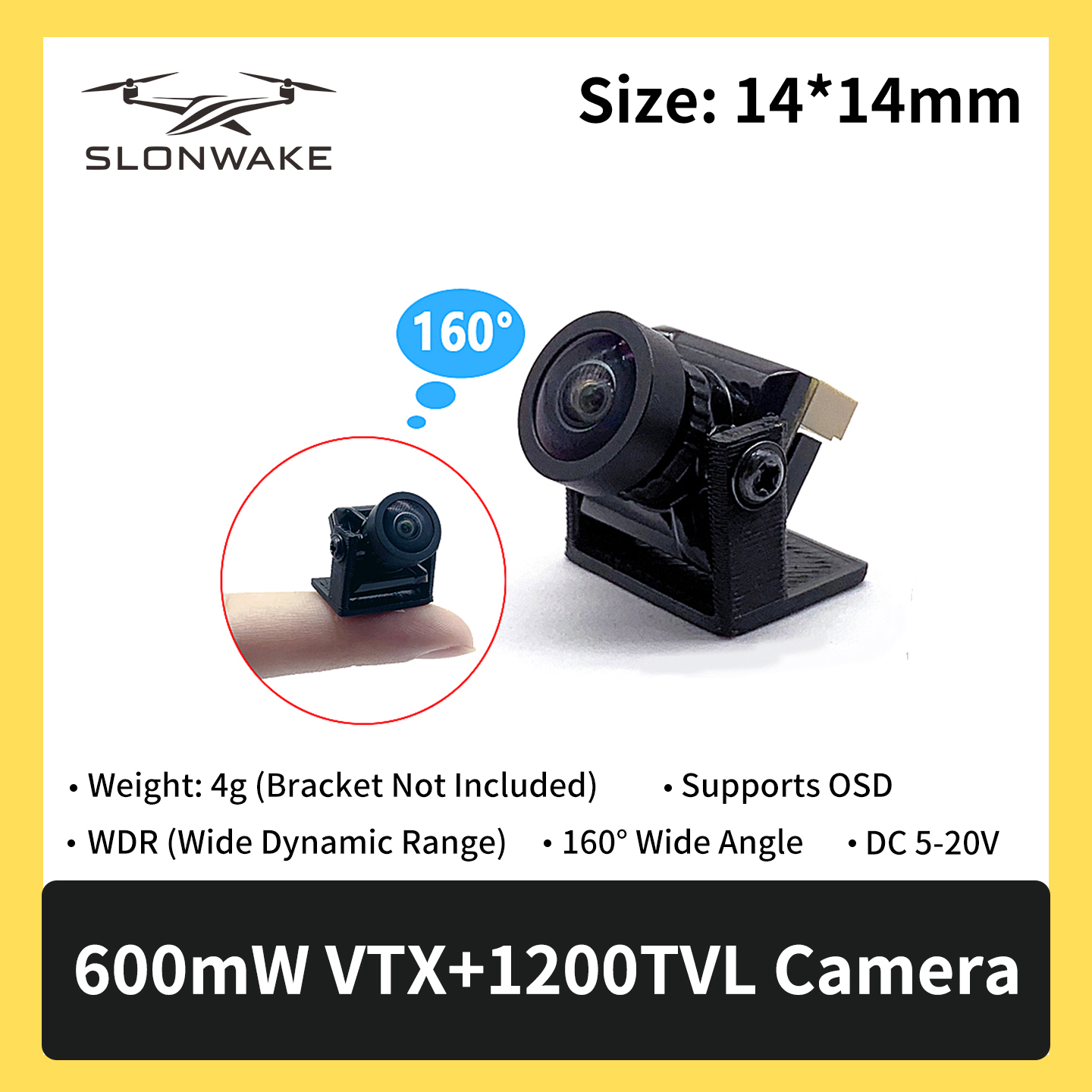 SLONWAKE 5.8G 600mW 7-24V FPV  - Fpv Drone Vtx reseña y precio