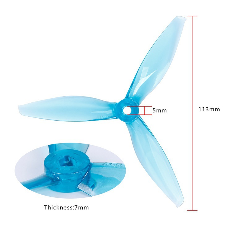 Hélices GEMFAN Freestyle 5144  - Fpv Drone Propeller reseña y precio