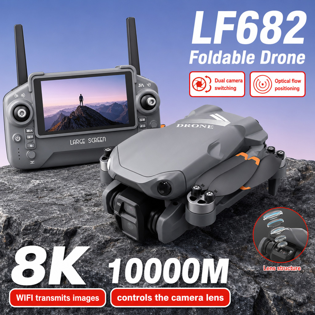Dron Aéreo LF682 con Cámaras D - Fpv Drone Charger reseña y precio