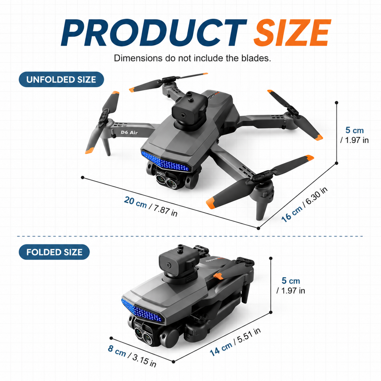 Dron RC Plegable ZNLYRION D6 c - Fpv Drone Bag reseña y precio