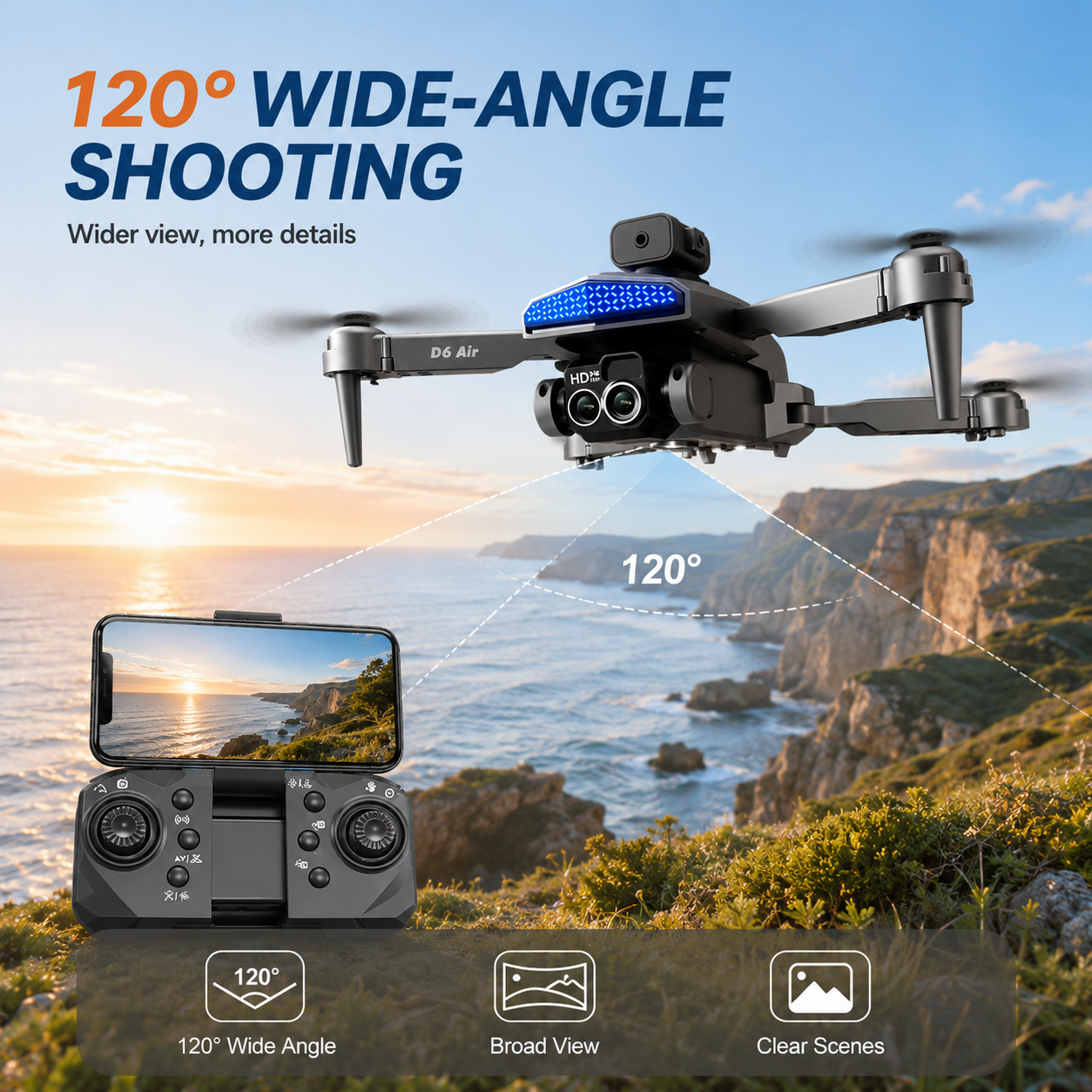 Dron RC Plegable ZNLYRION D6 c - Fpv Drone Bag reseña y precio