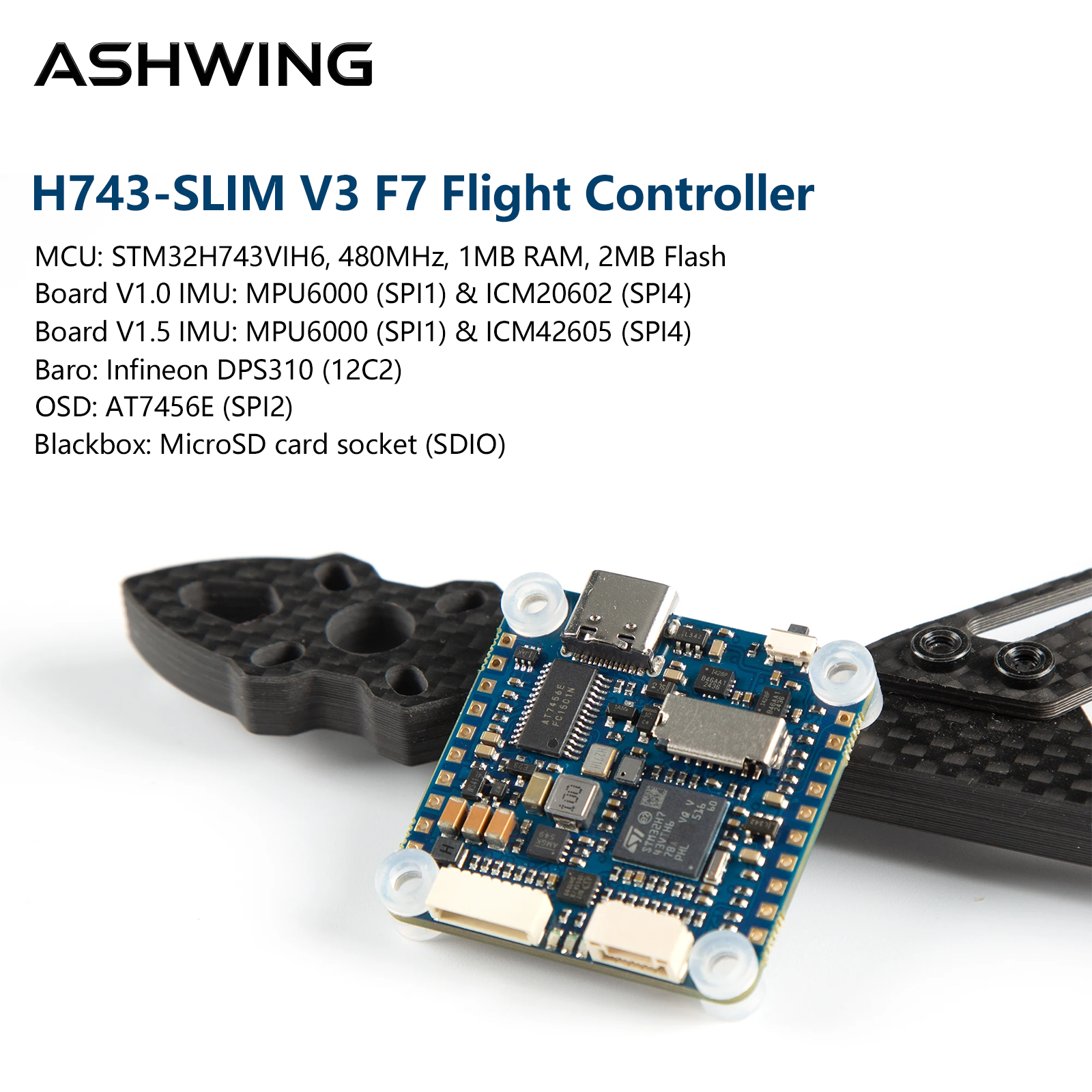 Controlador de Vuelo H743-SLIM - Fpv Drone Flight Controller reseña y precio