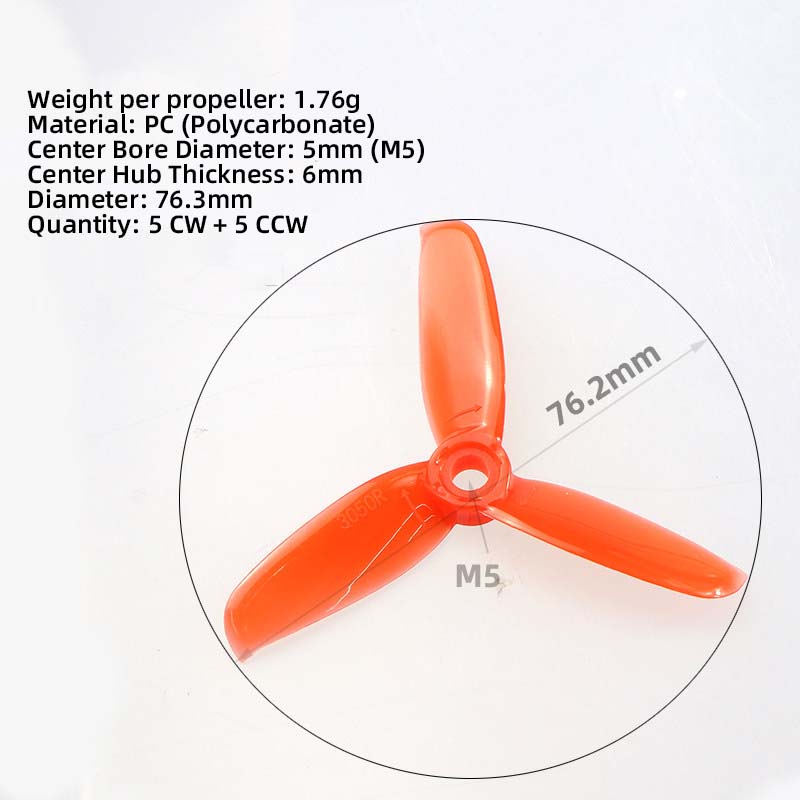 Hélices de 3 Pulgadas 3050, 5C - Fpv Drone Propeller reseña y precio