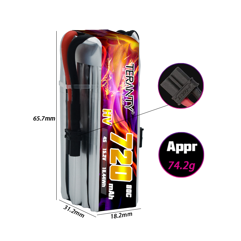 Batería Lipo HV TERANTY 720mAh - Fpv Drone Kit reseña y precio