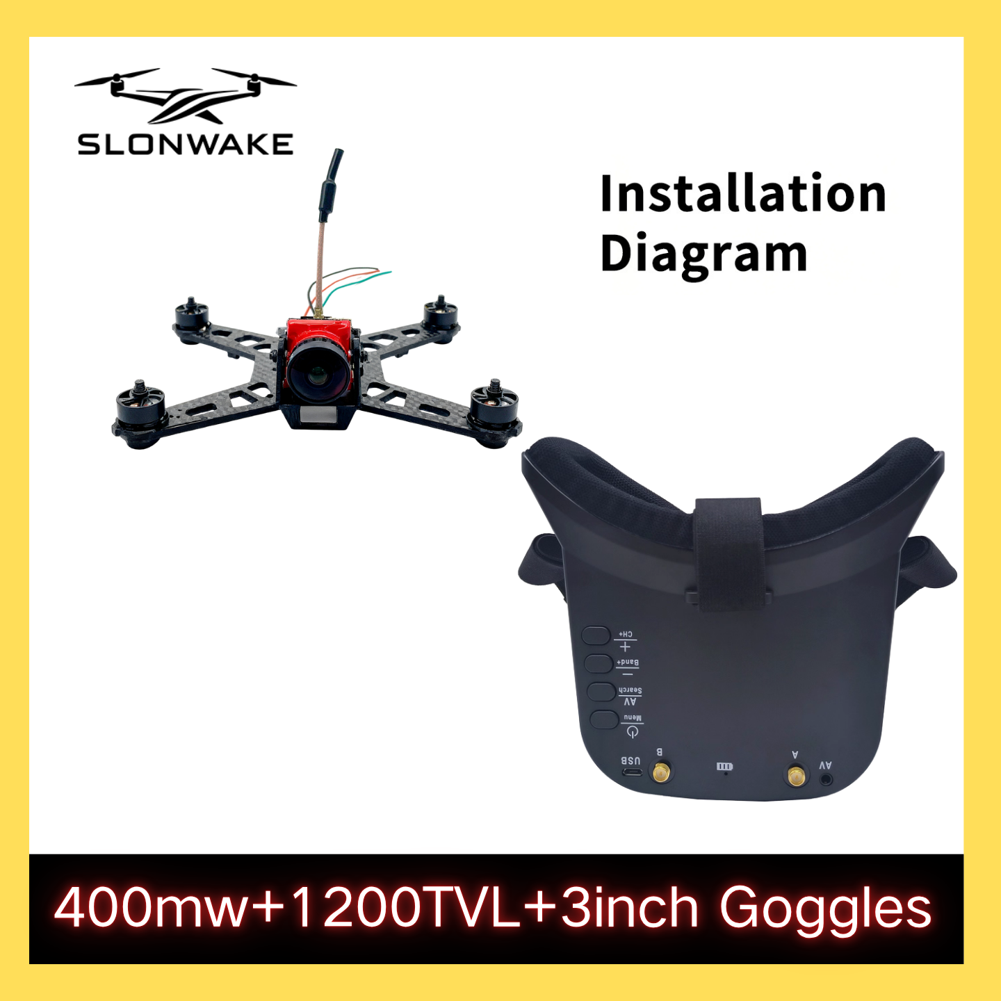 SLONWAKE 5,8G 48CH FPV 400mw V - Fpv Drone Vtx reseña y precio