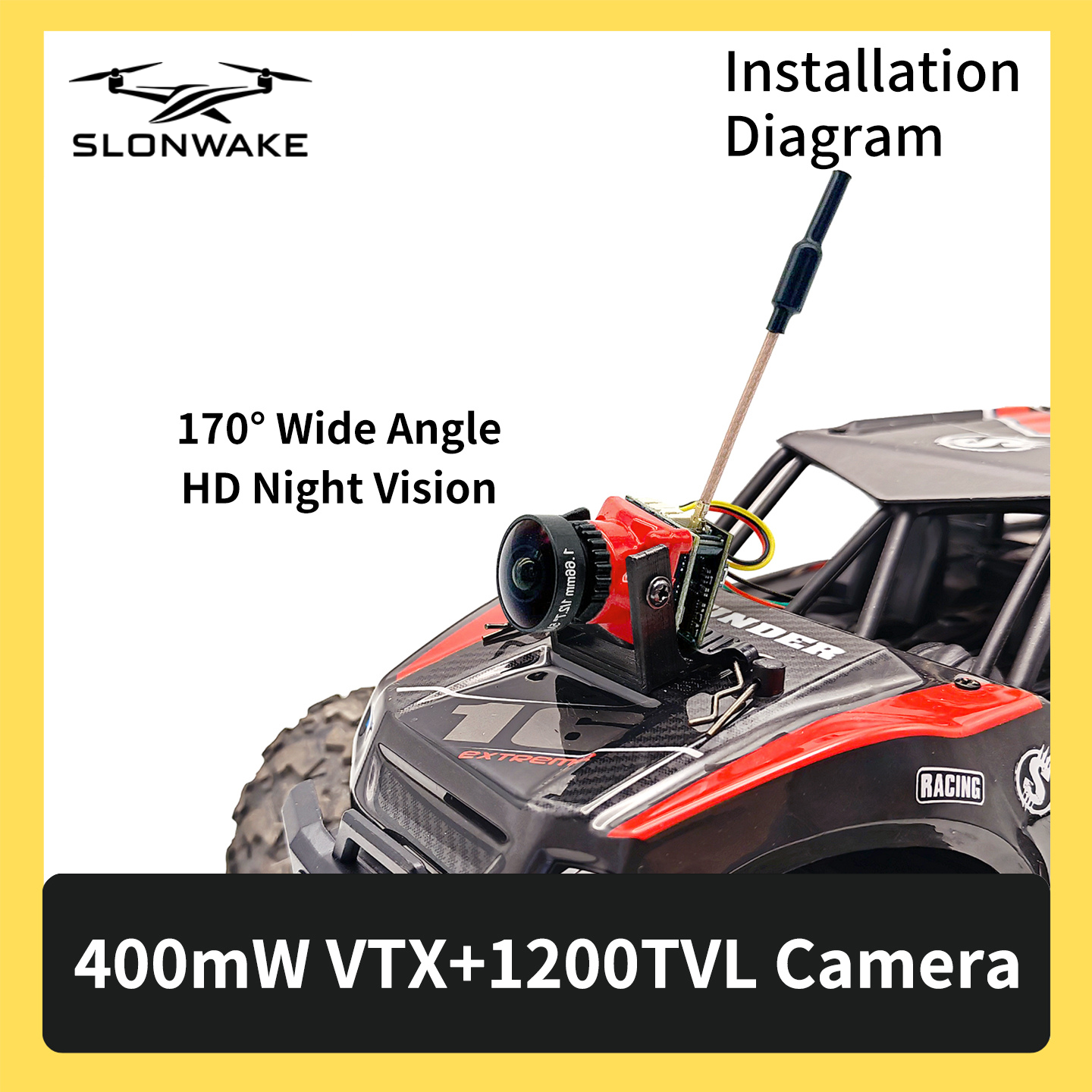 SLONWAKE 5,8G 48CH FPV 400mw V - Fpv Drone Vtx reseña y precio