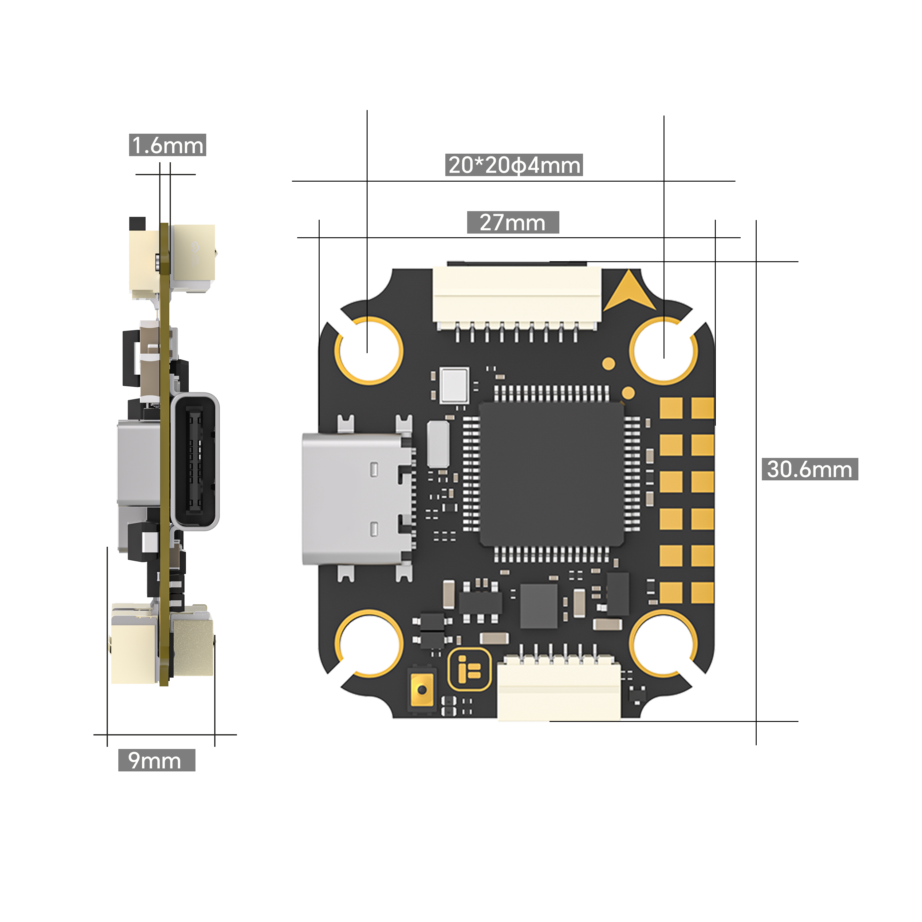 Controlador de vuelo iFlight B - Fpv Drone Esc reseña y precio
