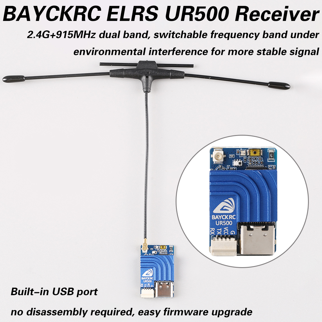 Receptor FPV BAYCKRC UR500 ELR - Fpv Drone Frame reseña y precio